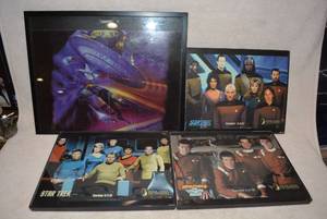 lot 448 image: Personal Photographs from Las Vegas Hilton Star Trek Experience and Starship print