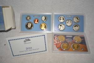 lot 335 image: 2010- 2 U.S. Mint Proof Sets (Bid is times the quantity of 2)