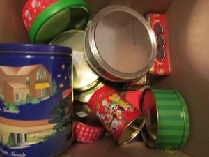 lot 218 image: Box of Tins