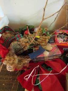 lot 247 image: Christmas lot REINDEER, ORNAMENTS AND MORE