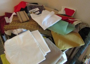 lot 230 image: FABRIC LOT  SEVEARL PIECES