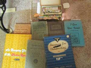 lot 14 image: VINTAGE PAPER DOLLS W VARIOUS OUTFITS (1940S) WRITING, METRIC BOOKS & MORE