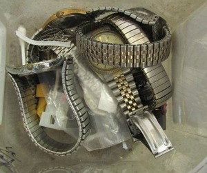 lot 324 image: Watch bands and parts