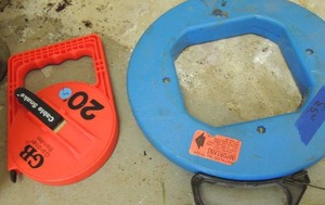 lot 297 image: Electric wire snakes   20 ft & 100 ft