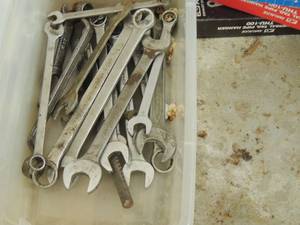 lot 312 image: Tub of wrenches