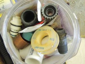 lot 323 image: Plumbing parts hose adapters