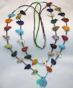 lot 3 image: Raymond Gasper (Zuni) Sterling Silver multi gemstone