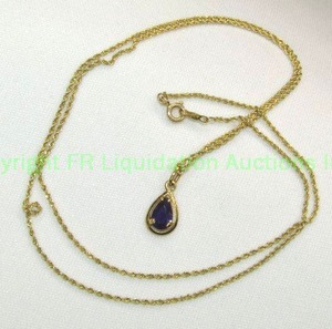 lot 30 image: 14K Gold and Tanzanite