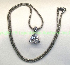 lot 50 image: Sterling Silver cut caged Quartz