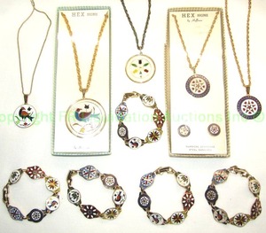 lot 62 image: Mid century enameled