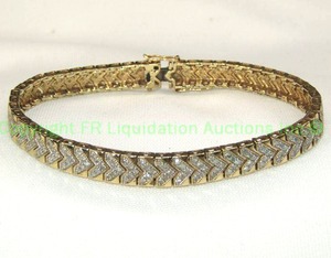 lot 113 image: 14K Gold Diamond