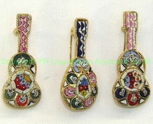 lot 133 image: Italian Venetian gold plated mosaic glass