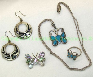 lot 139 image: Inlaid turquoise