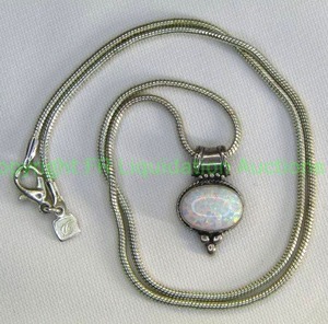 lot 149 image: Sterling Silver white opal