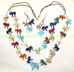 lot 161 image: Sterling Silver multi gemstone Zuni