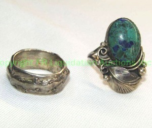 lot 189 image: Sterling Silver Navajo Azure-Malachite