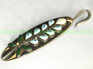 lot 224 image: Mid century enamel and white metal