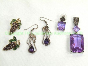 lot 240 image: Sterling Silver Amethyst