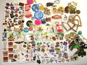 lot 244 image: Assorted pins plus