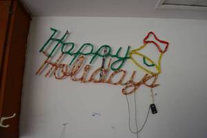 lot 29 image: Happy Holidays Light Sculpture, Mr. Christmas Tree in Box