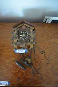 lot 36 image: Cuckoo Clock stamped Made in Germany, unsure of Condition