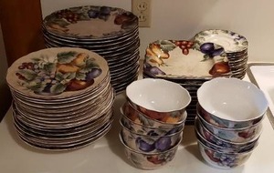lot 59 image: Napa Valley by Noble Excellence Dish Set, 10 or More Place Setting, Matches Lots 58 and 186