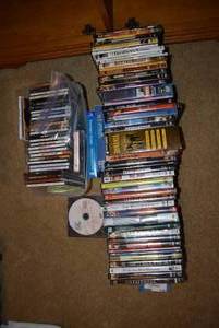 lot 118 image: DVDs and CDs, see pictures