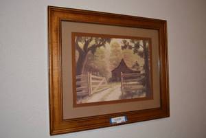 lot 178 image: Framed Print of Farm House