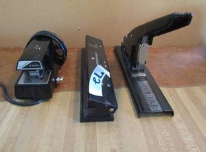 lot 72 image: Office  stapler, hole punch and electric puncher