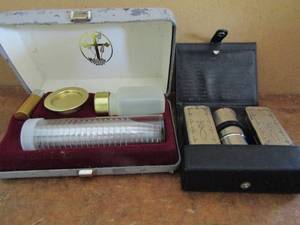 lot 99 image: 2 communion wine set for church