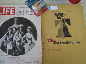 lot 162 image: Oct. 18 1963 Life magazine The case of a new Anastasia and The freedom of collection  dymo labeling tape