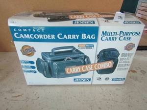 lot 169 image: Camcorder carry bag Kinyp VHS video cassette rewinder