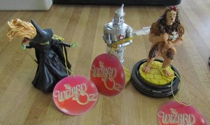 lot 182 image: Wizard of Oz figurine - WICKED WITCH, TIN MAN, COWDERLY LION  BY WESTLAND
