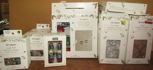 lot 217 image: Large lot of Pier 1 ornaments glimmer string lights and lantern lights