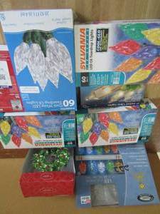 lot 222 image: Large lot white and color lights inside & out all new