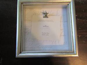 lot 304 image: NEW silver and wood hallmark shadow boxes