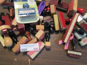 lot 406 image: 35 total stamps for hobby fun