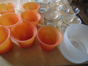 lot 437 image: Large lot of votive candle and candle sticks