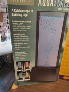 lot 495 image: Aquascape small flat wall waterfall fixture Homedics body basics 20