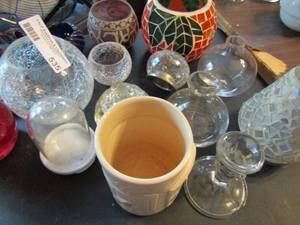 lot 535 image: Large candle holder assorted styles and shapes