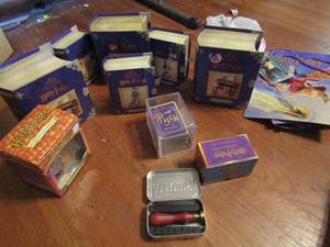 lot 553 image: Harry Potter lot- Hogwarts sign in package, bookmarks ,HM ornaments, and much more