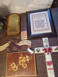 lot 699 image: Cross and scripture items