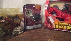 lot 742 image: Mcfalores dragon NIB Dragon ology European dragon NIB mighty dragon roars and shakes head NIB