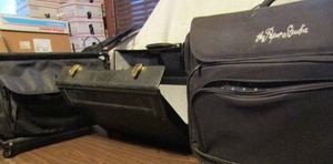 lot 798 image: The Paper studio rolling soft side case  & 2 ADDITIONAL ROLLING CASES