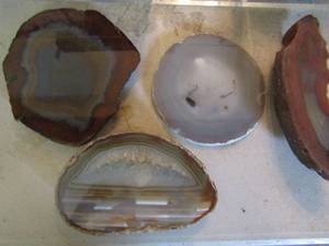 lot 872 image: 4 slices of agate