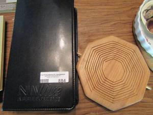lot 884 image: NIV live A Bide experience CD set and hanging fruit basket plus vase
