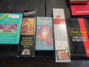lot 919 image: Games- Trivial pursuit family edition, D&D card set Timber and more