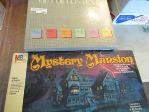 lot 926 image: Mystery mansion board game and out of context game
