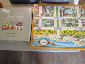 lot 930 image: Trivial pursuit the 1980s master game and Carmel Proper first edition board game