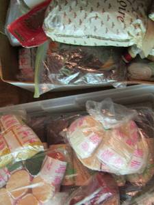 lot 993 image: Generous lot of yarn and embroidery fabrics and more